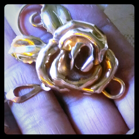 Antique Dorsons Rose Watch or Locket Brooch - Picture 5 of 8